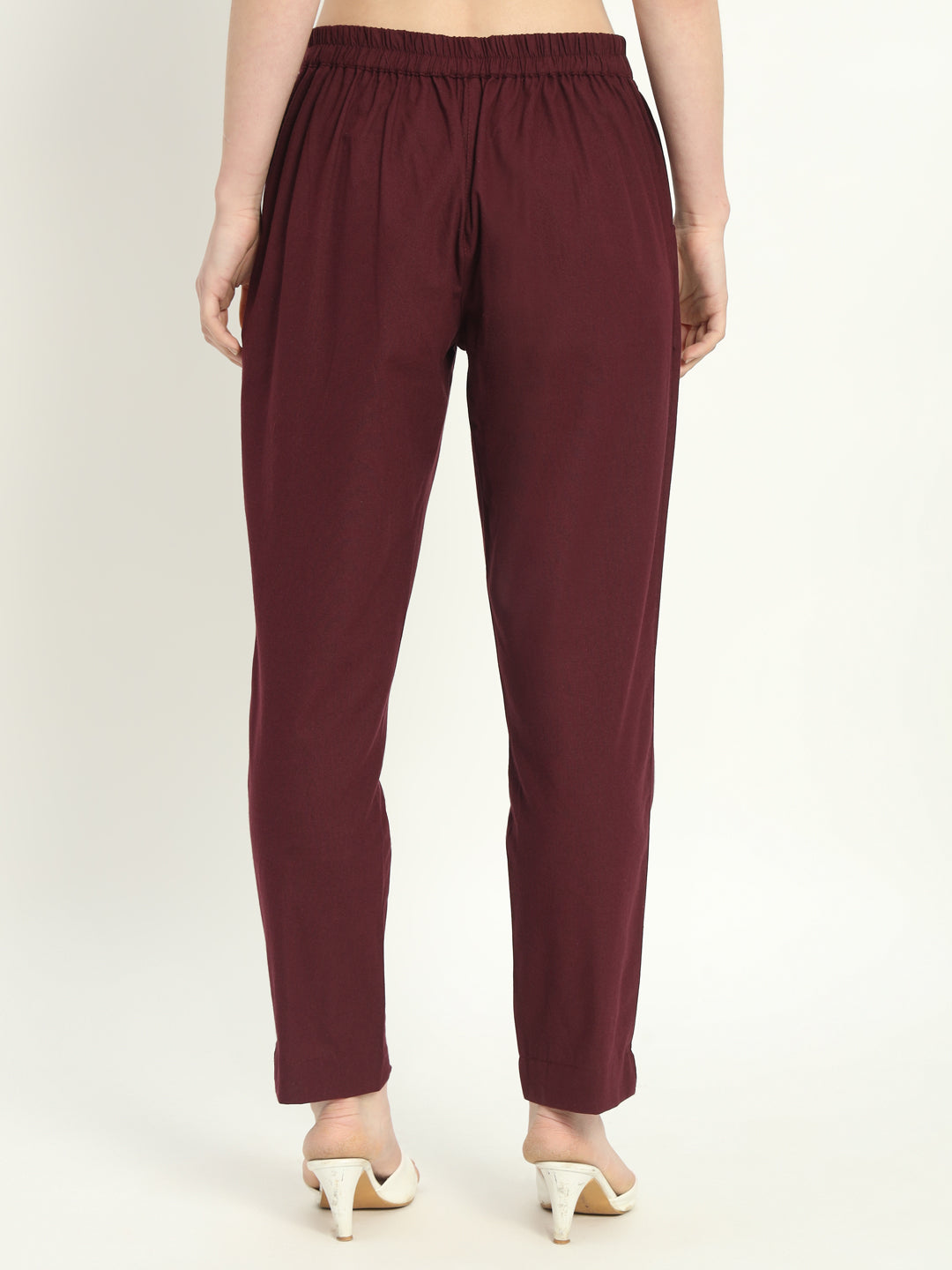 WINE COTTON PANTS - SKYTICK