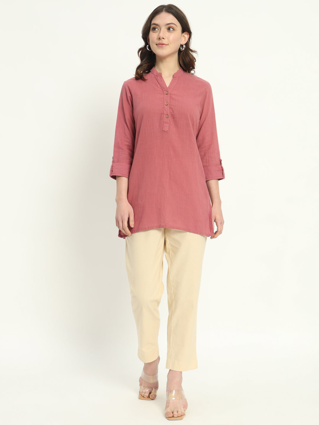 BEIGE COTTON PANTS