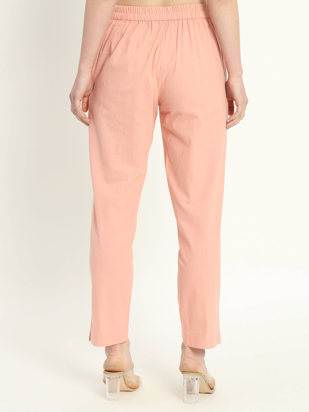 PEACH COTTON PANTS - SKYTICK