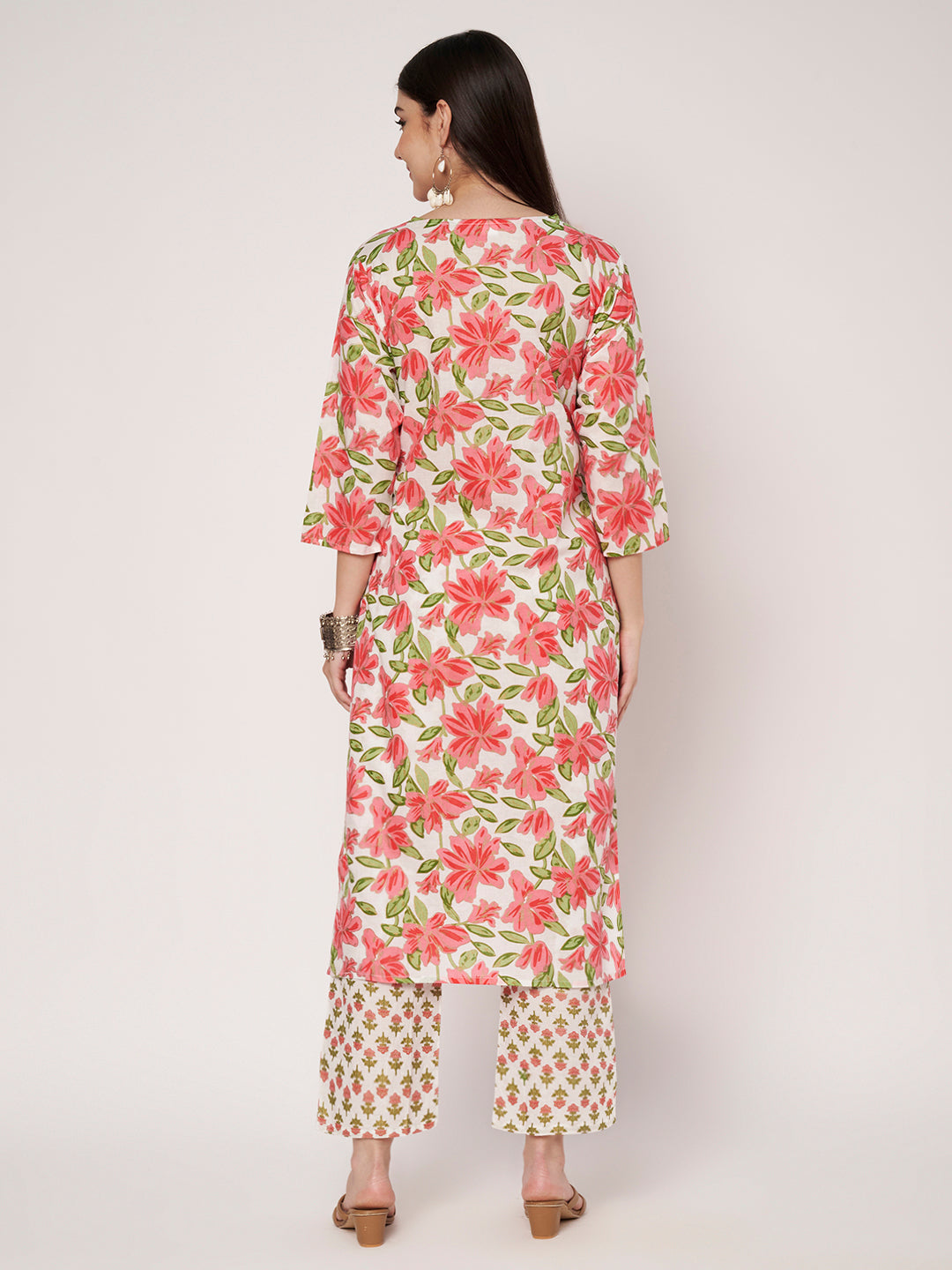 Cotton Kurta Pant Dupatta Set