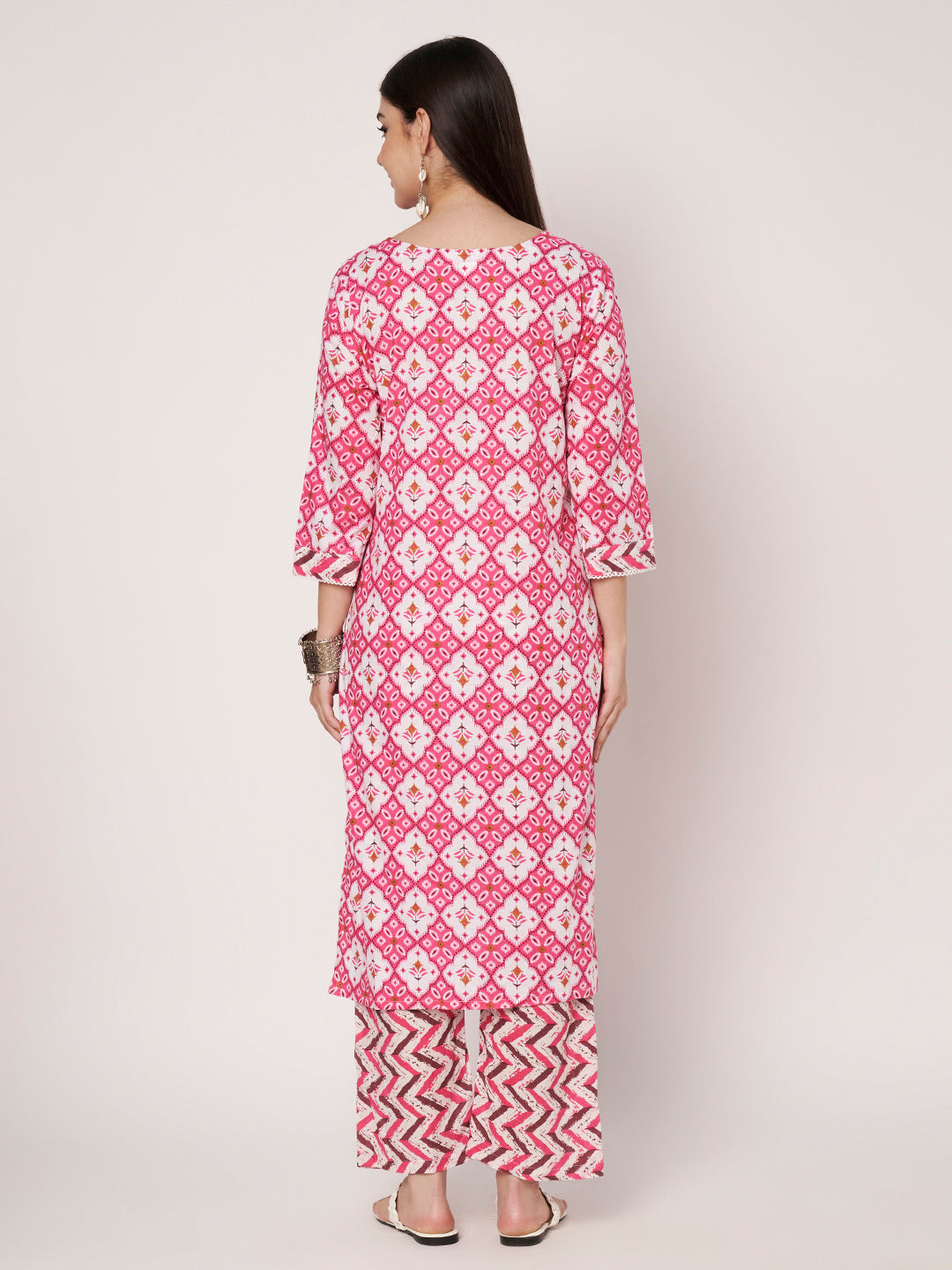 Cotton Kurta Pant Dupatta Set