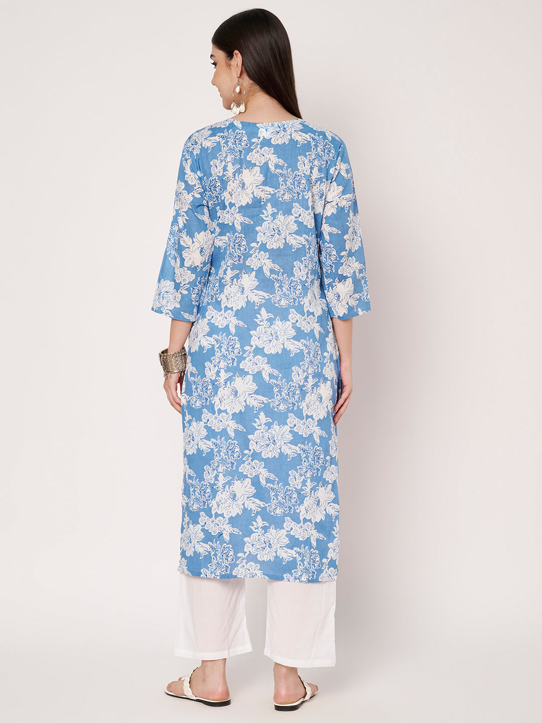 Cotton Kurta Pant Dupatta Set