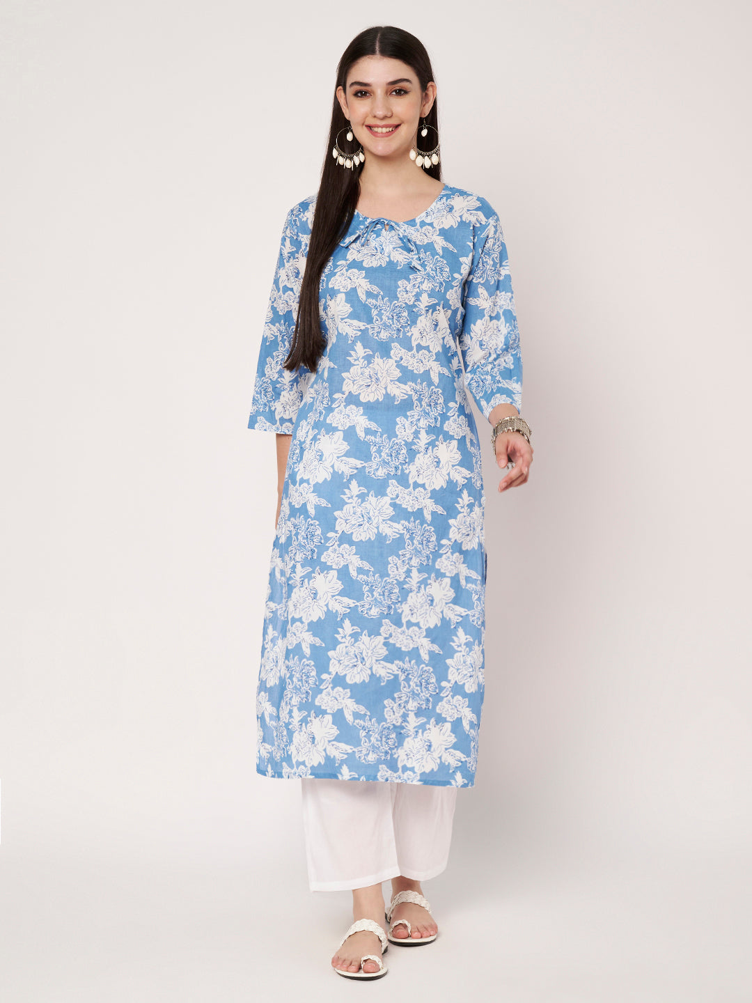 Cotton Kurta Pant Dupatta Set
