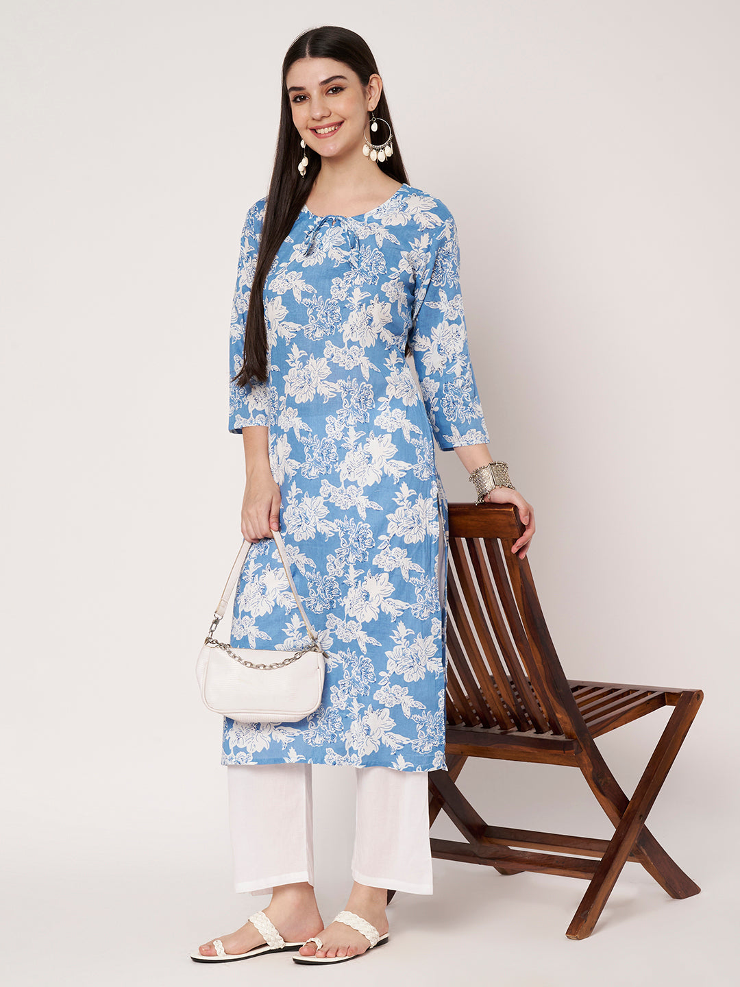 Cotton Kurta Pant Dupatta Set