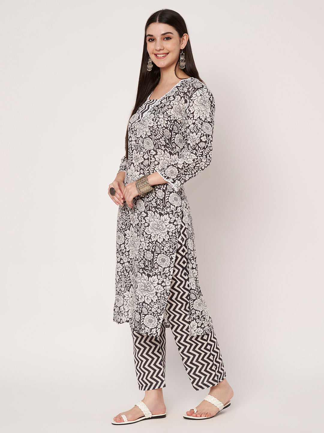 Cotton Kurta Pant Dupatta Set