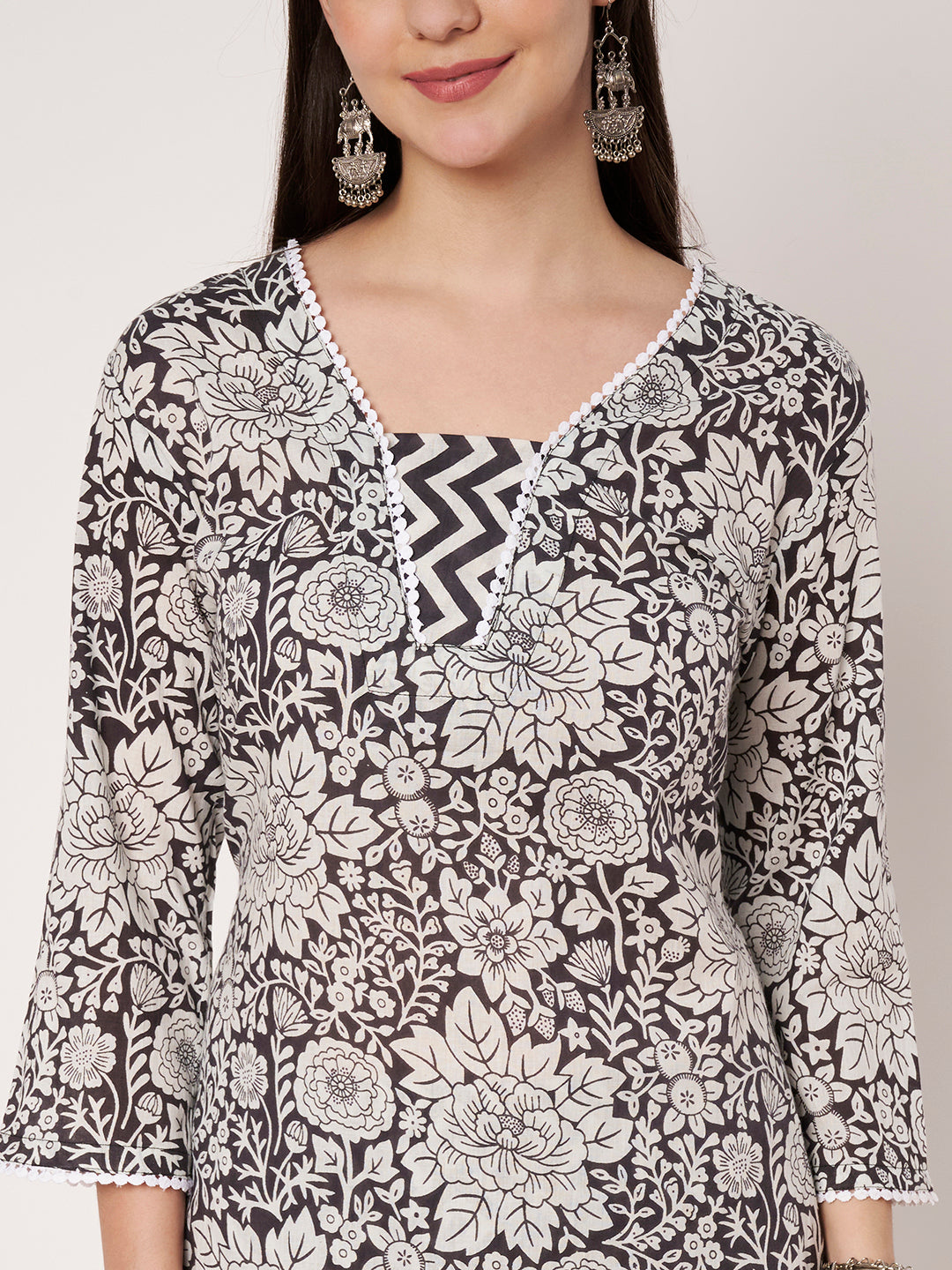 Cotton Kurta Pant Dupatta Set