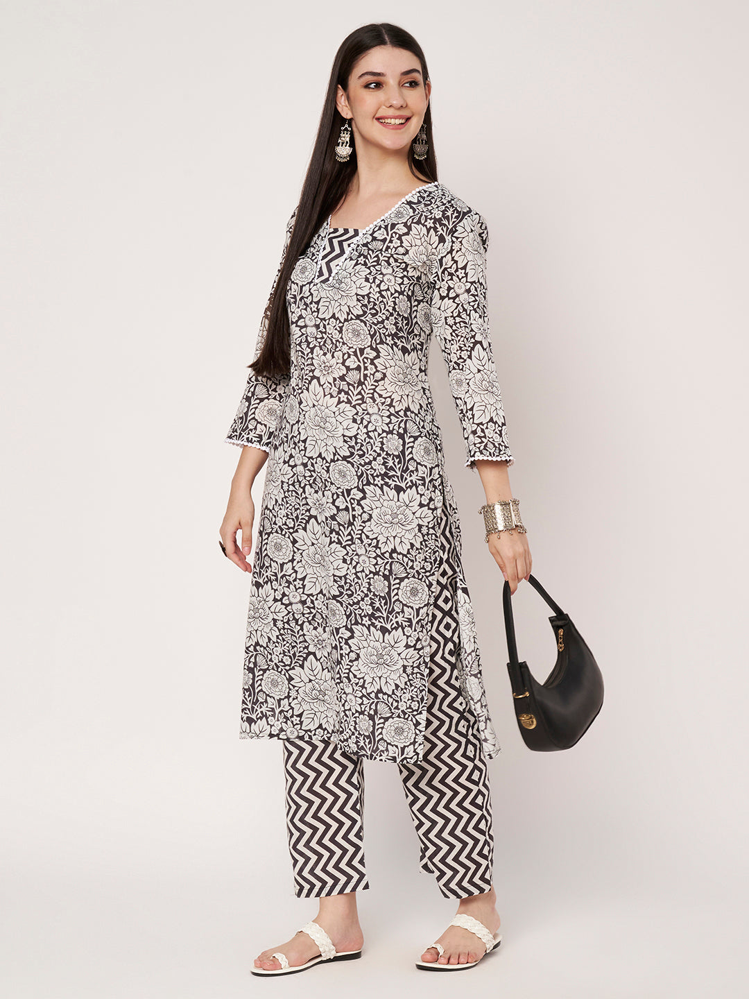 Cotton Kurta Pant Dupatta Set