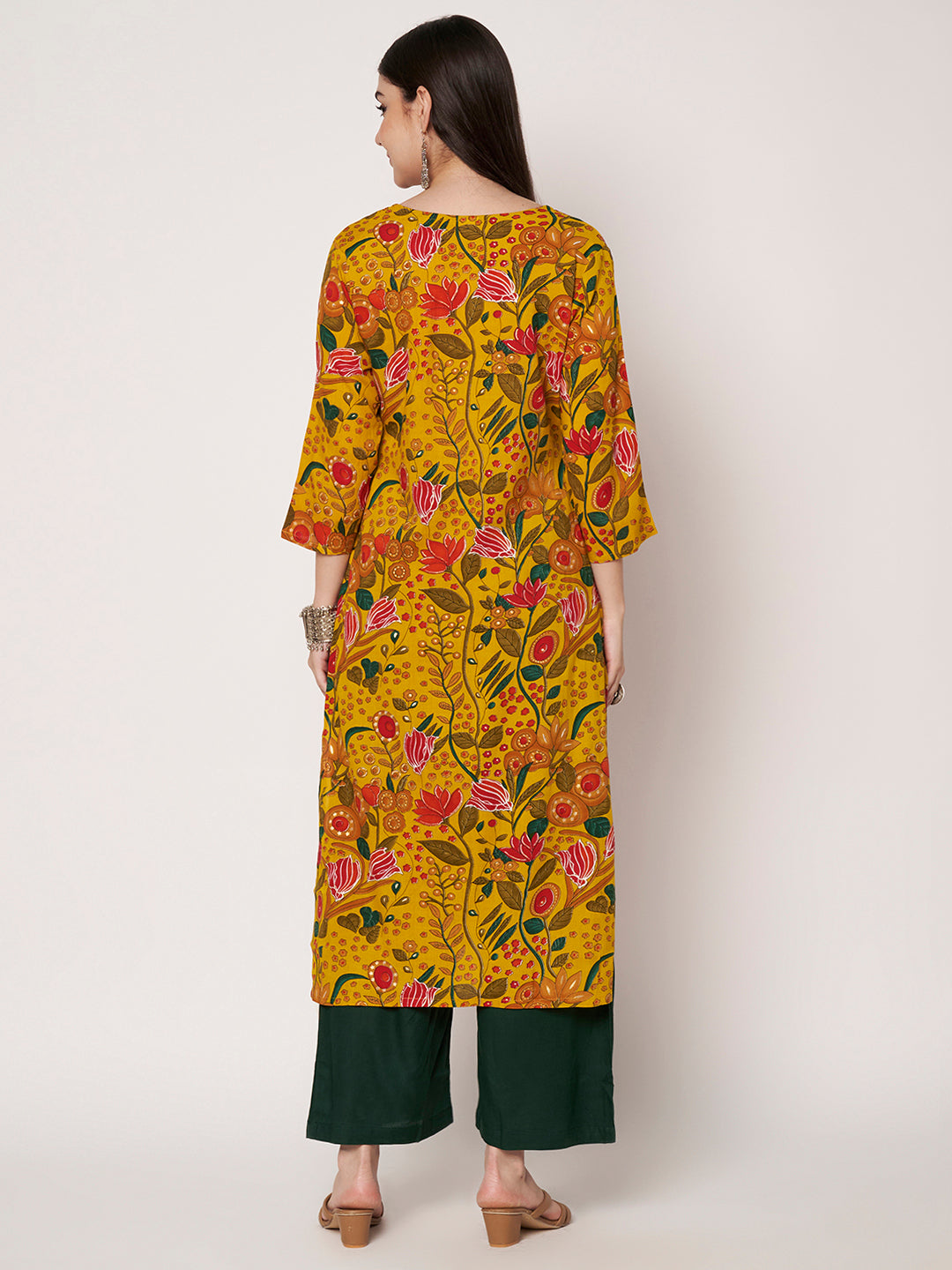Cotton Kurta Pant Dupatta Set
