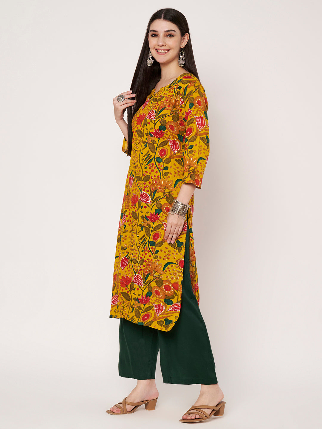 Cotton Kurta Pant Dupatta Set