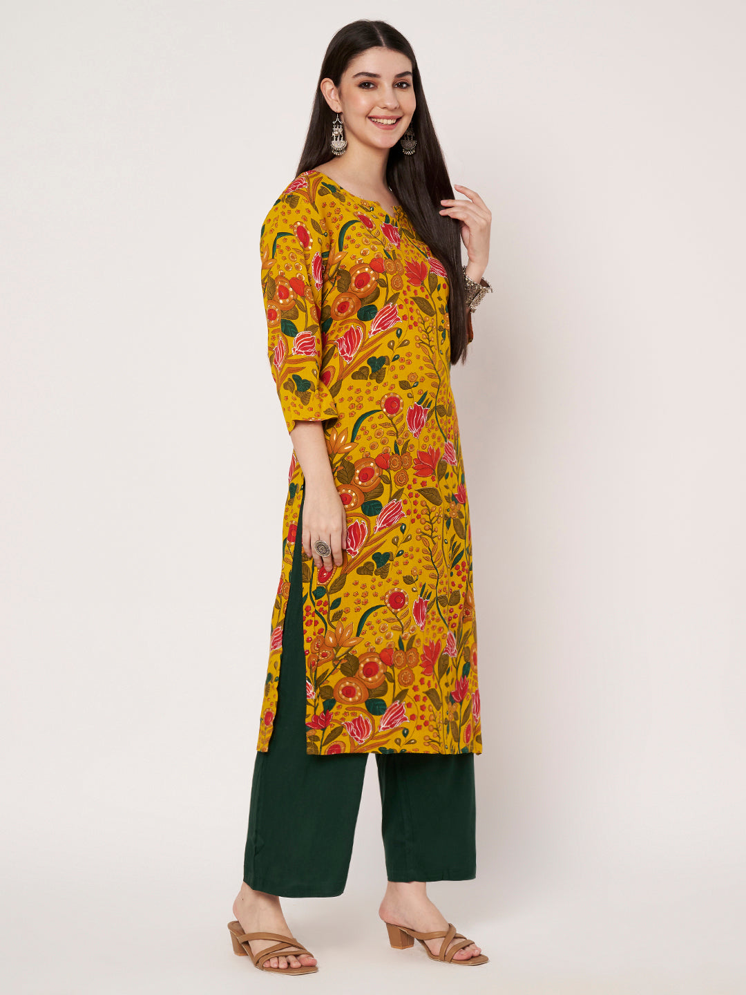 Cotton Kurta Pant Dupatta Set