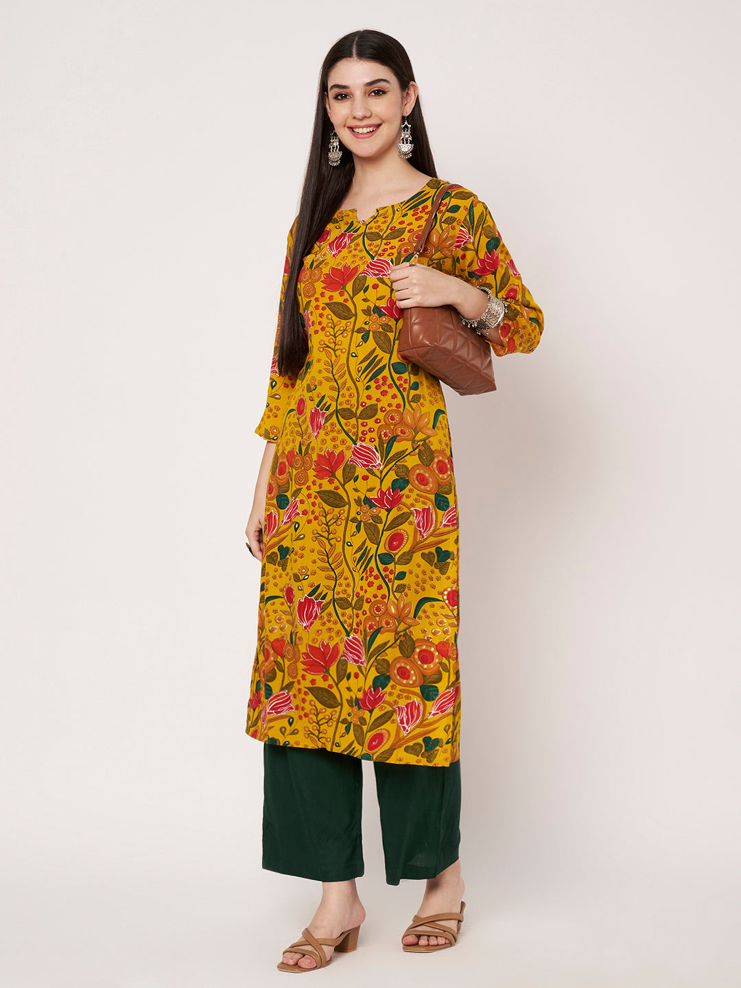 Cotton Kurta Pant Dupatta Set