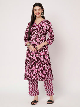 Cotton Kurta Pant Set