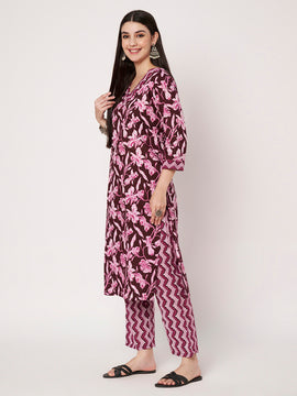 Cotton Kurta Pant Dupatta Set