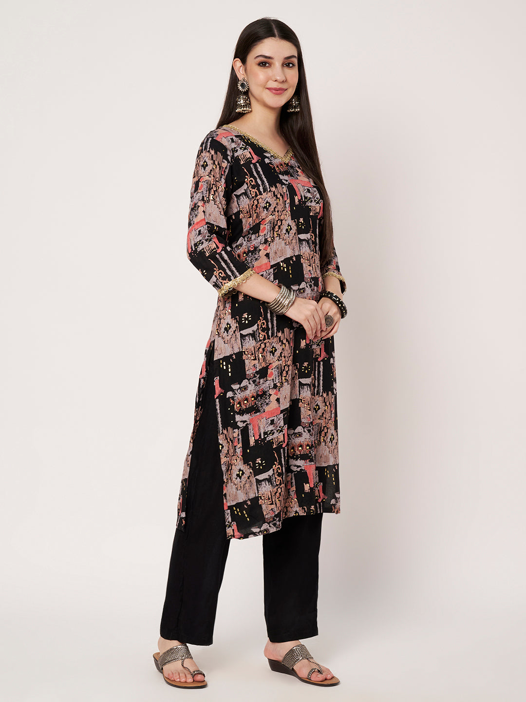 Cotton Kurta Pant Dupatta Set