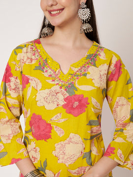 Cotton Kurta Pant Set