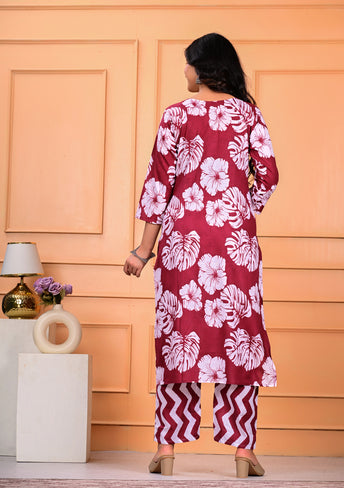 Cotton Kurta Pant Dupatta Set