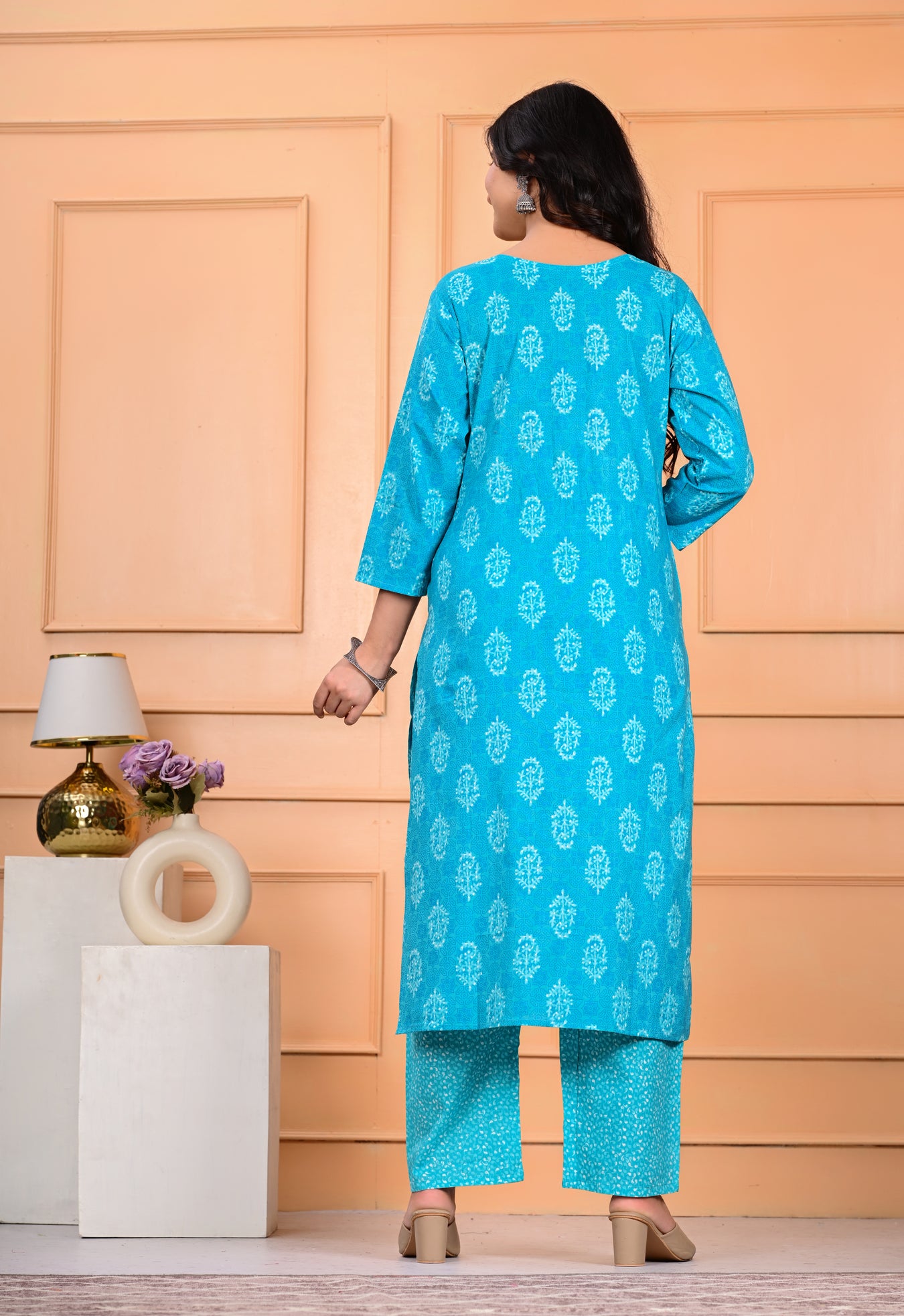 Cotton Kurta Pant Dupatta Set