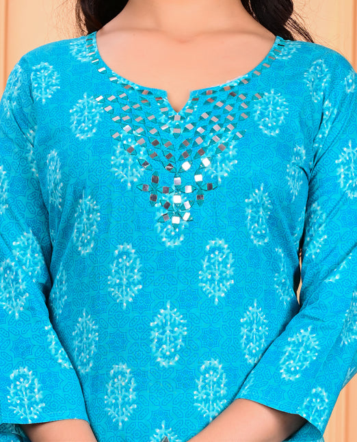 Cotton Kurta Pant Dupatta Set
