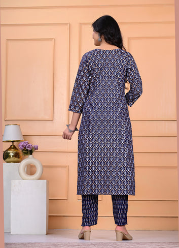 Cotton Kurta Pant Dupatta Set