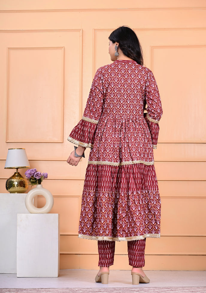 Cotton Kurta Pant Dupatta Set
