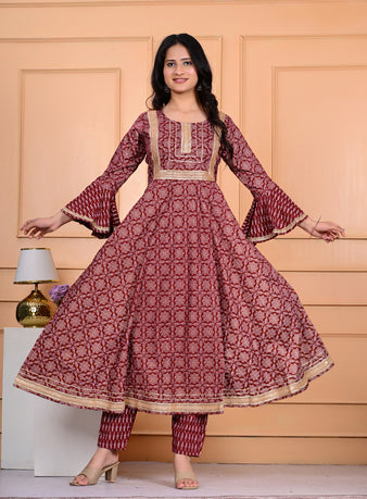 Cotton Kurta Pant Dupatta Set