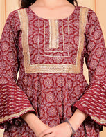Cotton Kurta Pant Dupatta Set