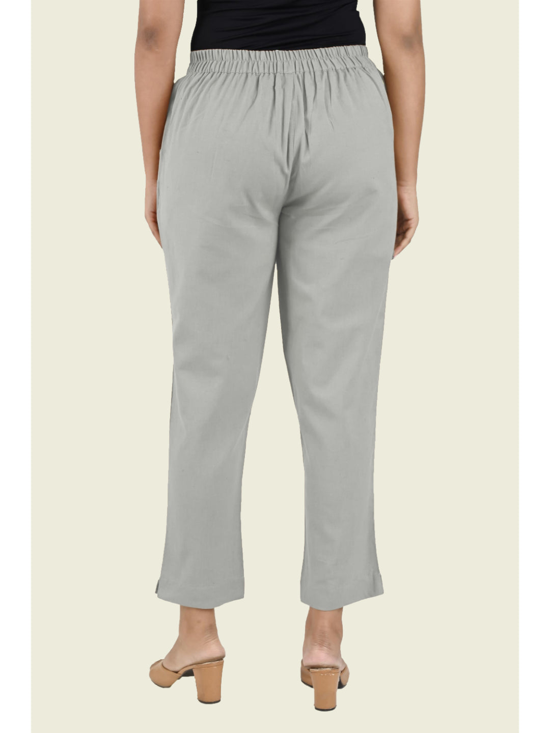 GREY COTTON PANTS - SKYTICK