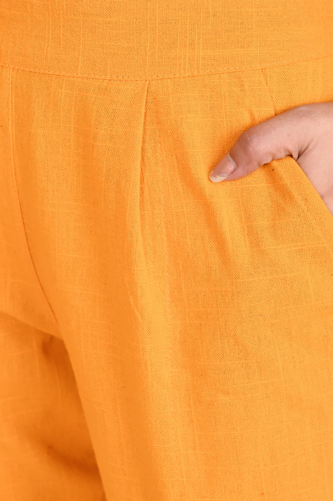 MUSTARD CLASSIC COTTON PANTS - SKYTICK