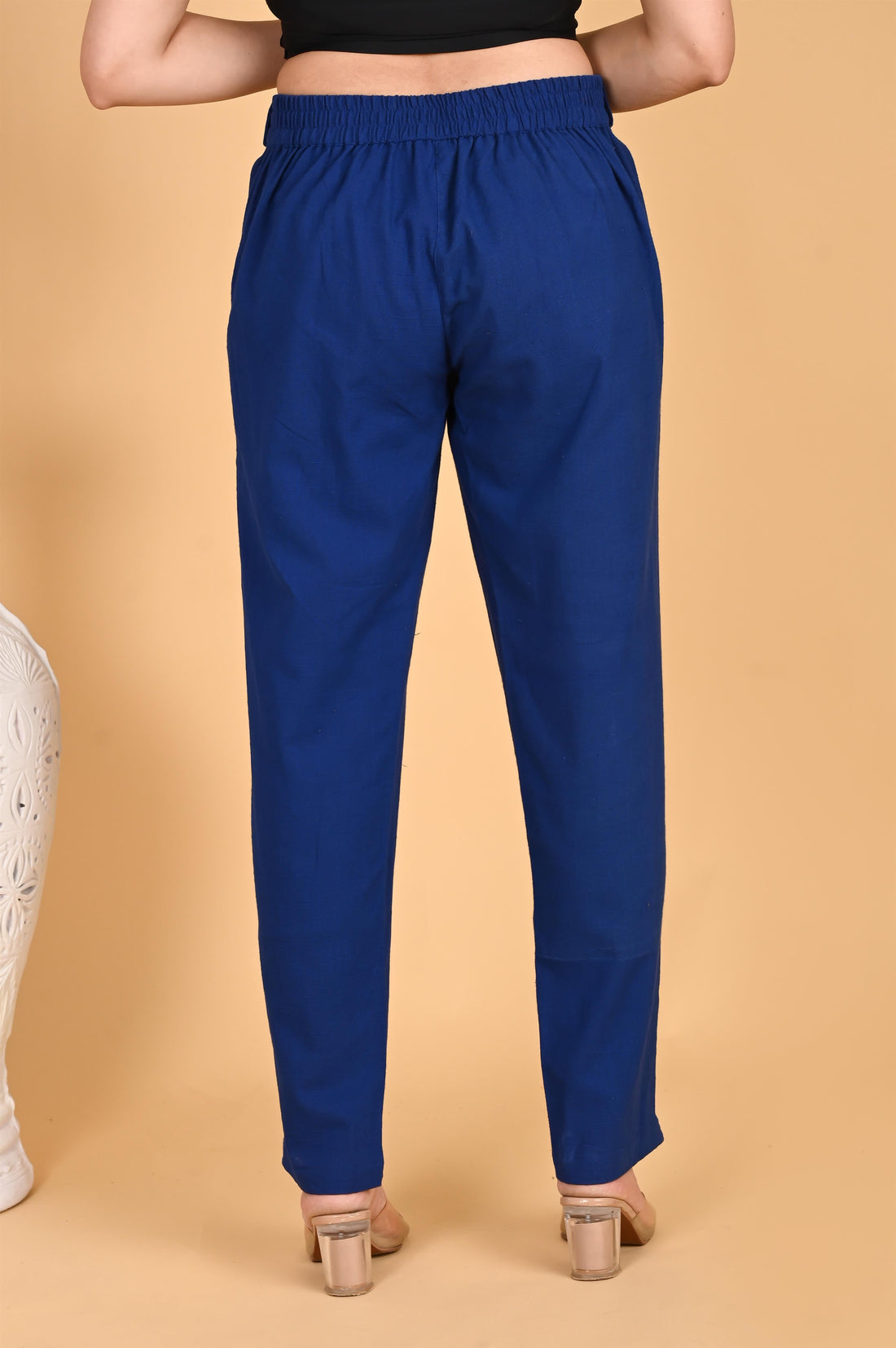 ROYAL BLUE CLASSIC COTTON PANTS - SKYTICK
