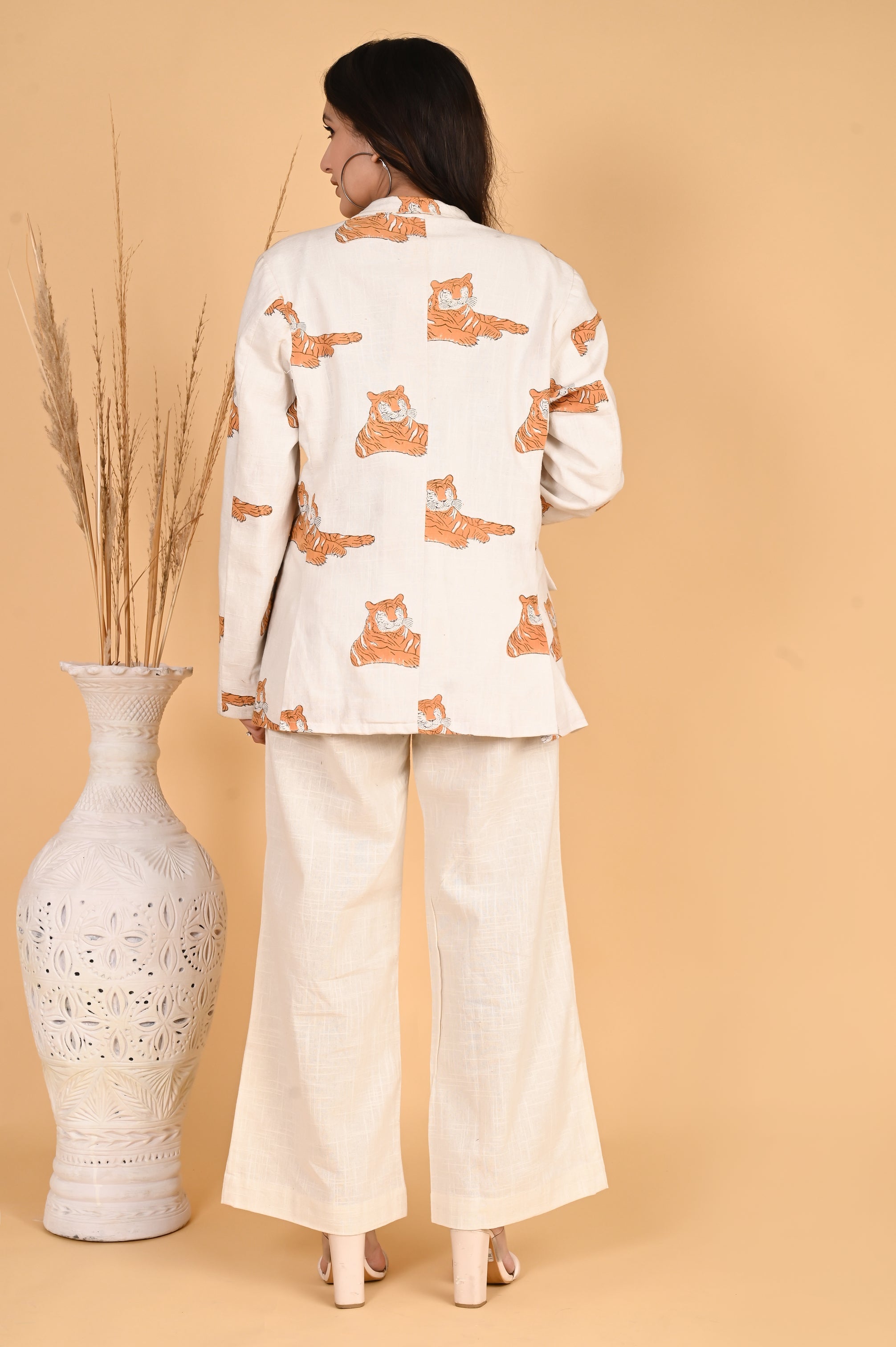 The  Cheetah Double Breasted Jacket - SKYTICK