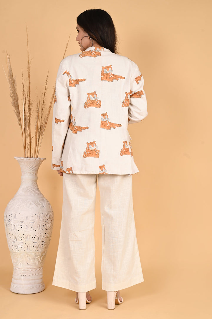 The  Cheetah Double Breasted Jacket - SKYTICK