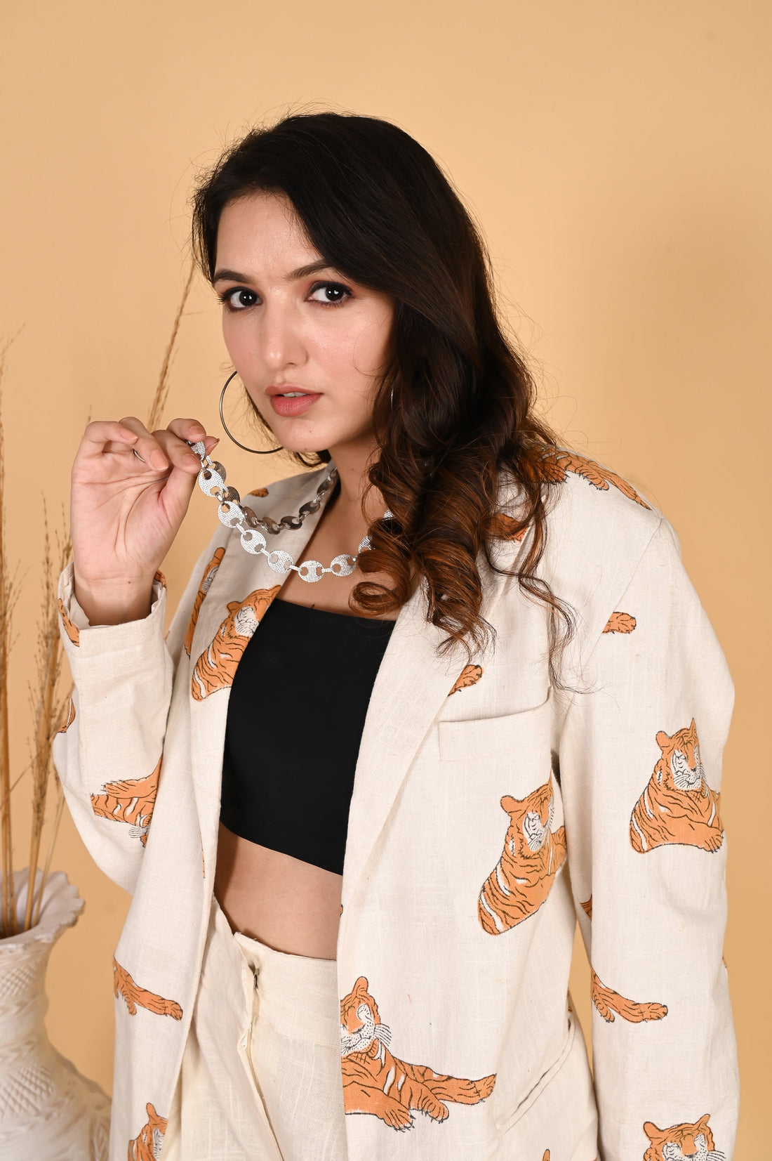 The  Cheetah Double Breasted Jacket - SKYTICK