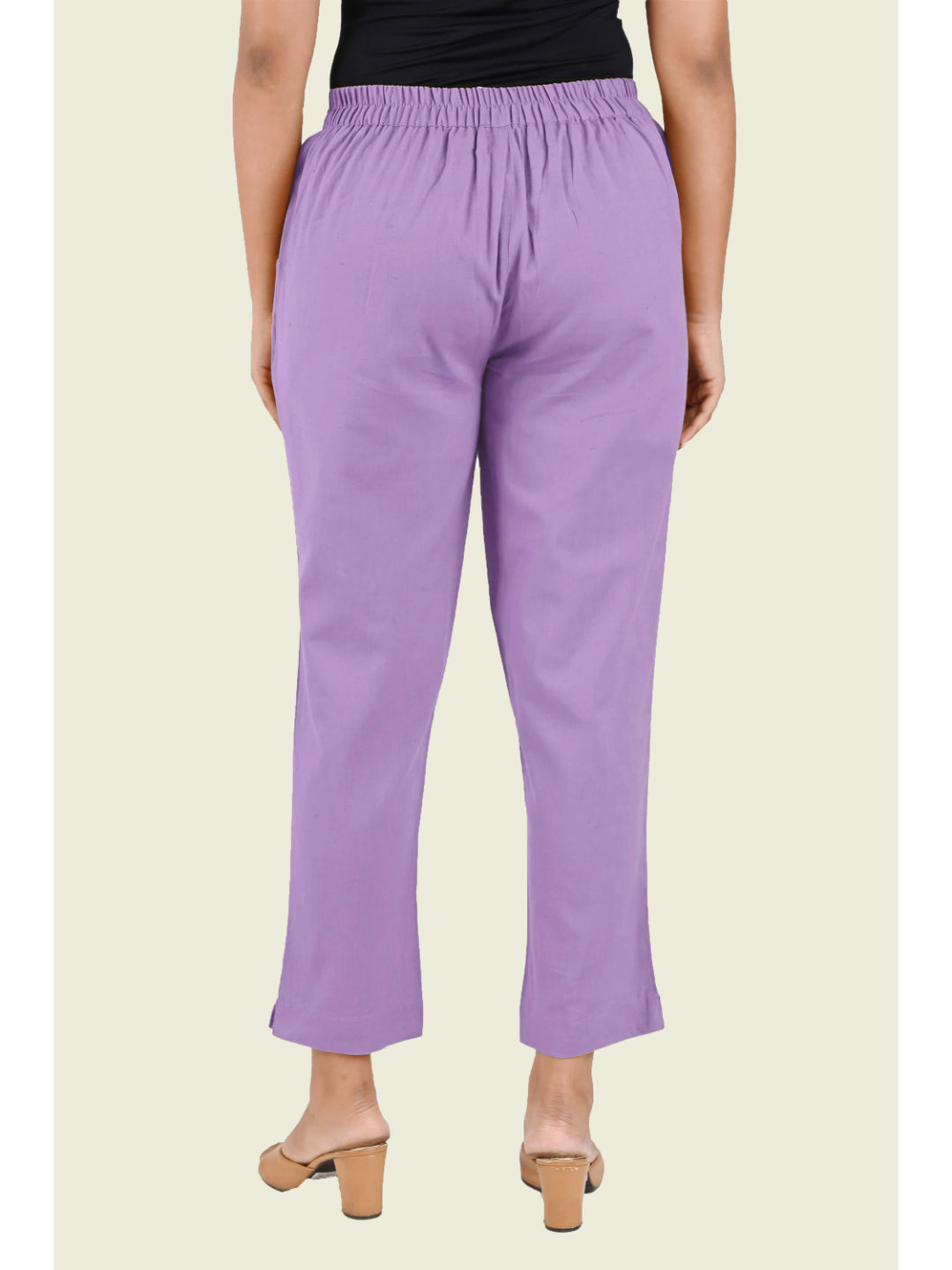 LILAC COTTON PANTS - SKYTICK