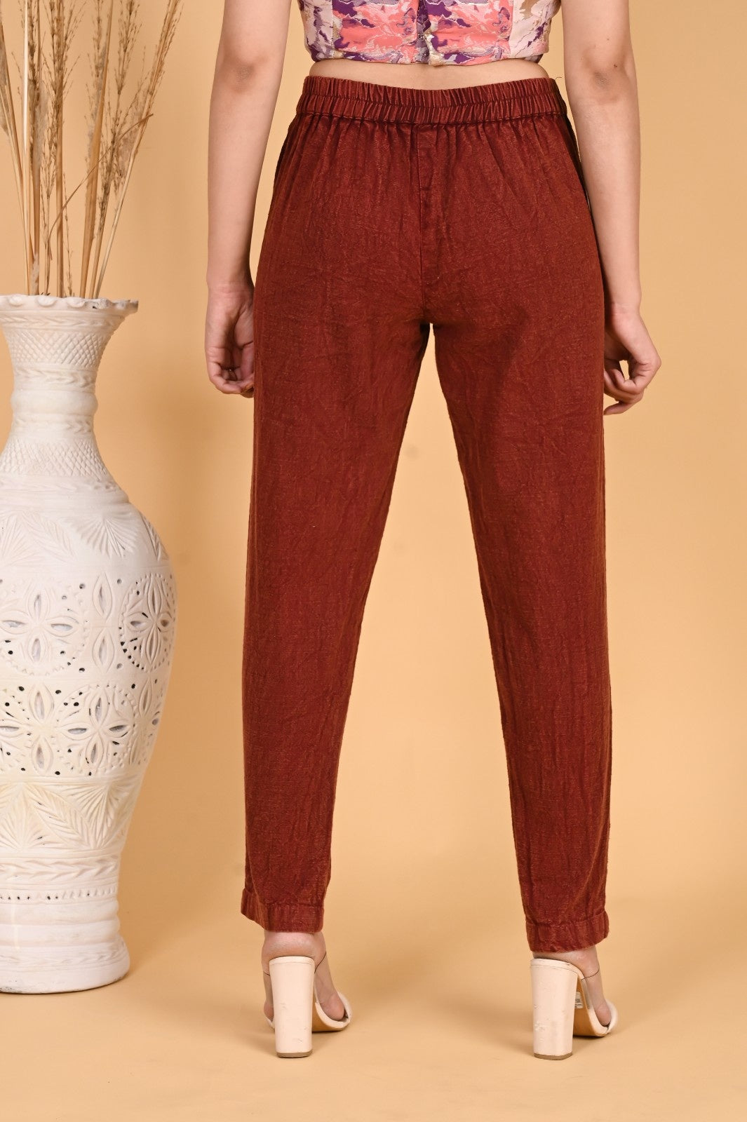 DENIM COTTON PANTS